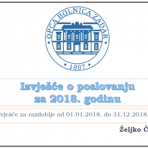 Izvješće o poslovanju za 2018. godinu
