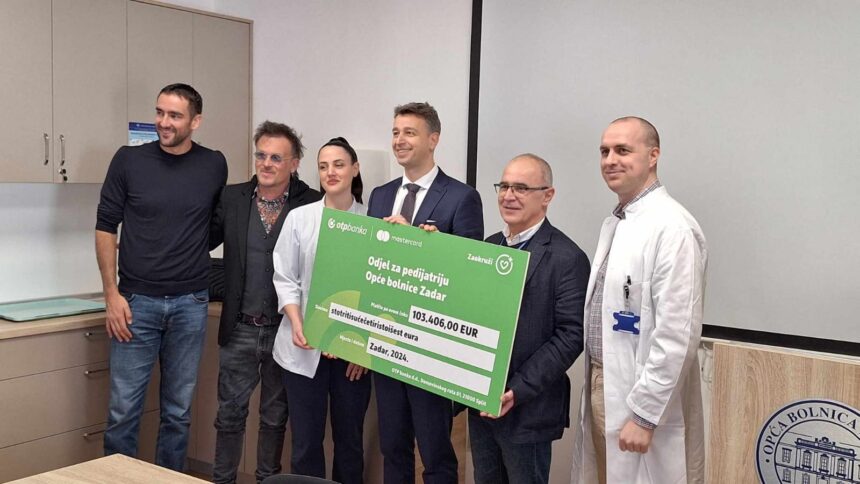 DONACIJA OTP BANKE – DOBRI LJUDI ZAOKRUŽILI ZA ZADARSKU PEDIJATRIJU