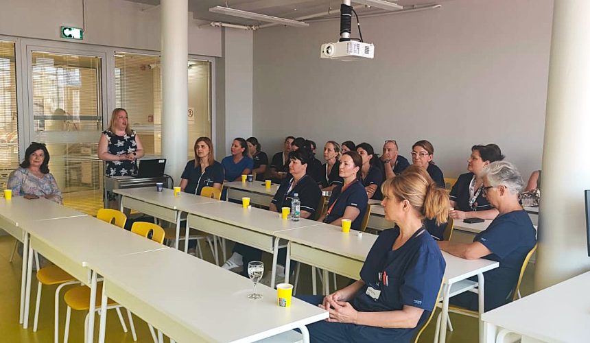 Prvi posjet članova Stručnog kolegija glavnih sestara/tehničara Opće bolnice Zadar školskom aktivu u novoj zgradi Medicinske škole Ante Kuzmanića Zadar
